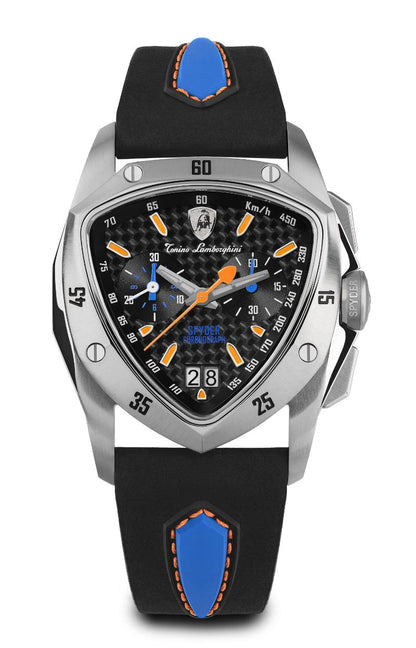 Tonino Lamborghini Swiss Made Spyder Quartz  Black Dial Analog Watch For Gents -  TLF-A13-4