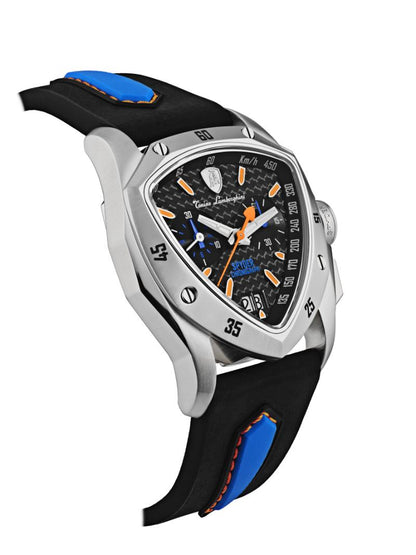 Tonino Lamborghini Swiss Made Spyder Quartz  Black Dial Analog Watch For Gents -  TLF-A13-4