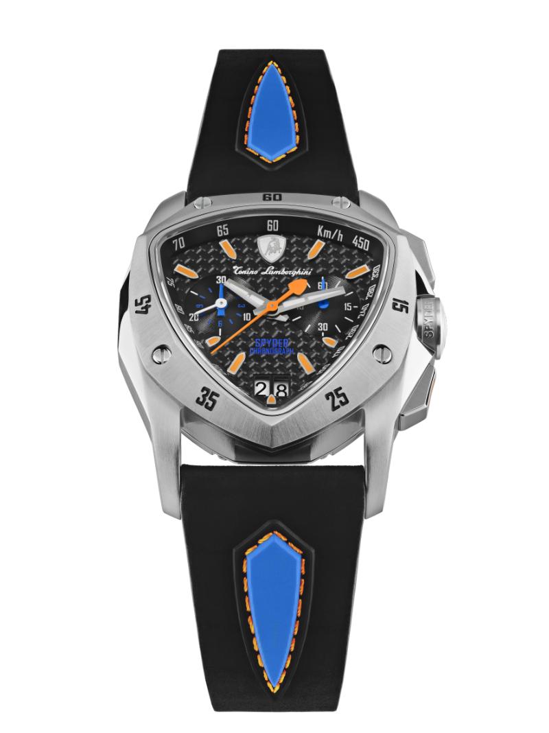 Tonino Lamborghini Swiss Made Spyder Quartz  Black Dial Analog Watch For Gents -  TLF-A13-4
