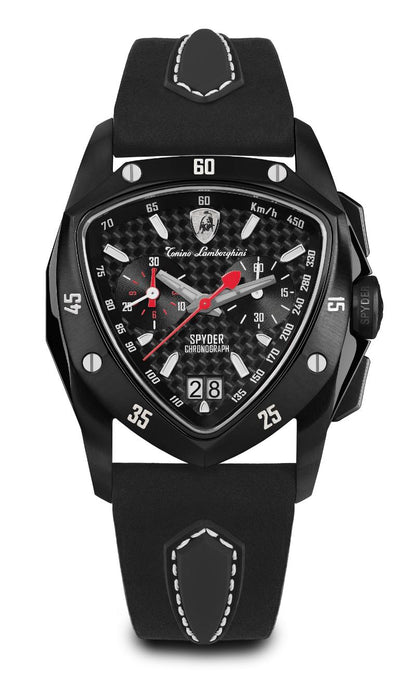 Tonino Lamborghini Swiss Made Spyder Quartz  Black Dial Analog Watch For Gents -  TLF-A13-5