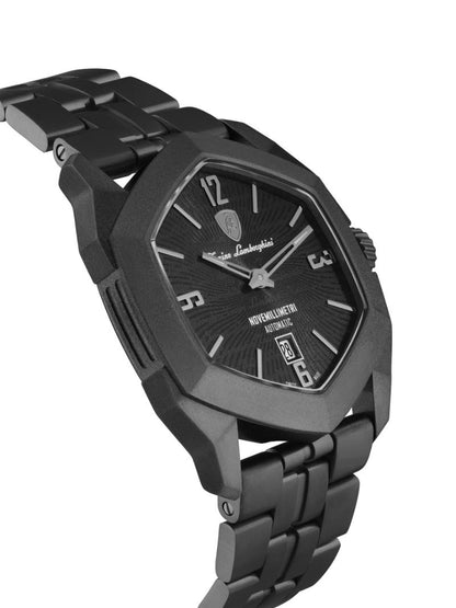 Tonino Lamborghini Swiss Made Novemillimetri Automatic Black Dial Analog Watch For Gents -  TLF-T08-2-B