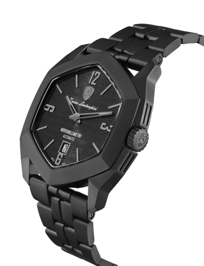 Tonino Lamborghini Novemillimetri Black With Patterned and Laquered dial Watch For Men - TLF-T08-2-B