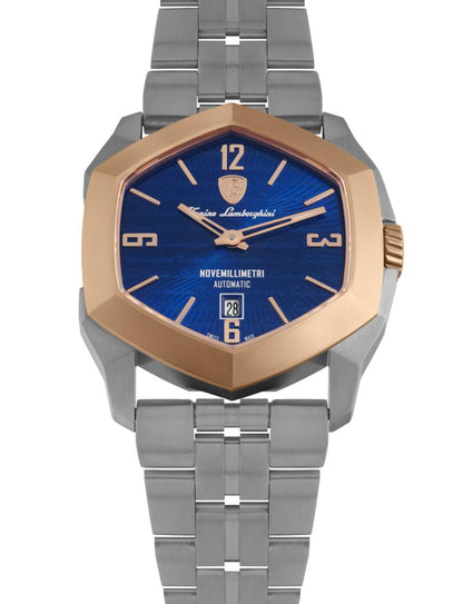 Tonino Lamborghini Swiss Made Novemillimetri Automatic Blue Dial Analog Watch For Gents -  TLF-T08-3-B