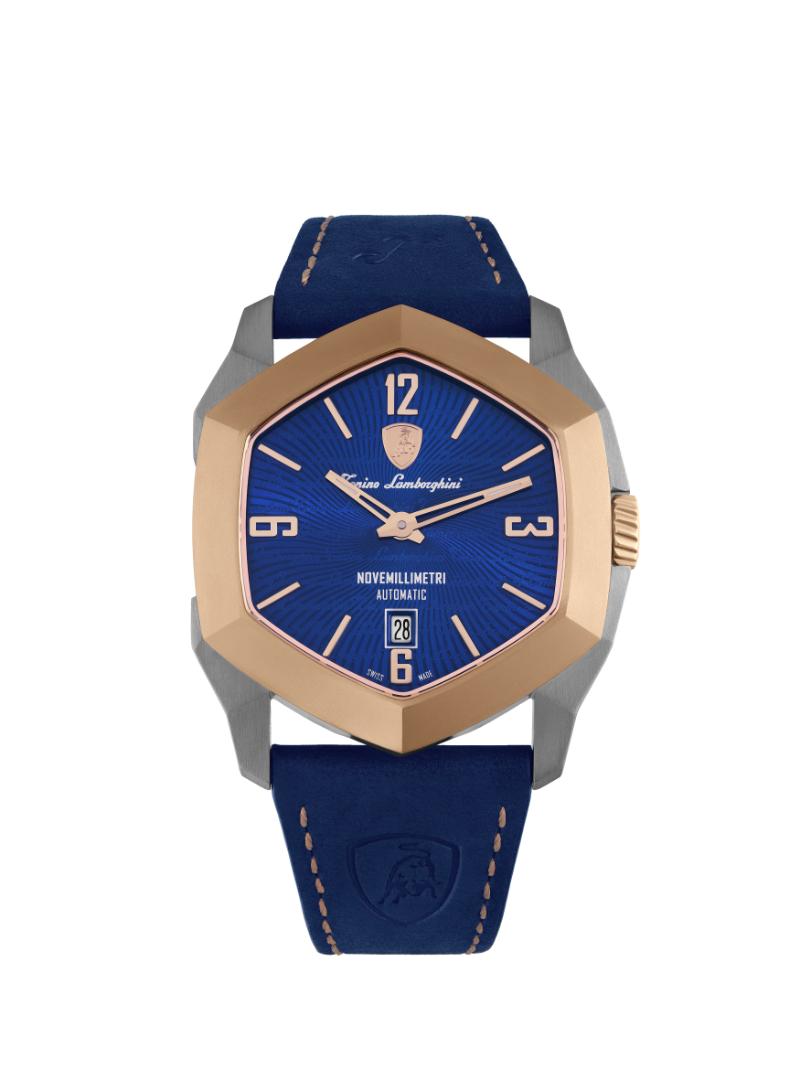 Tonino Lamborghini Swiss Made Novemillimetri Automatic Blue Dial Analog Watch For Gents -  TLF-T08-3