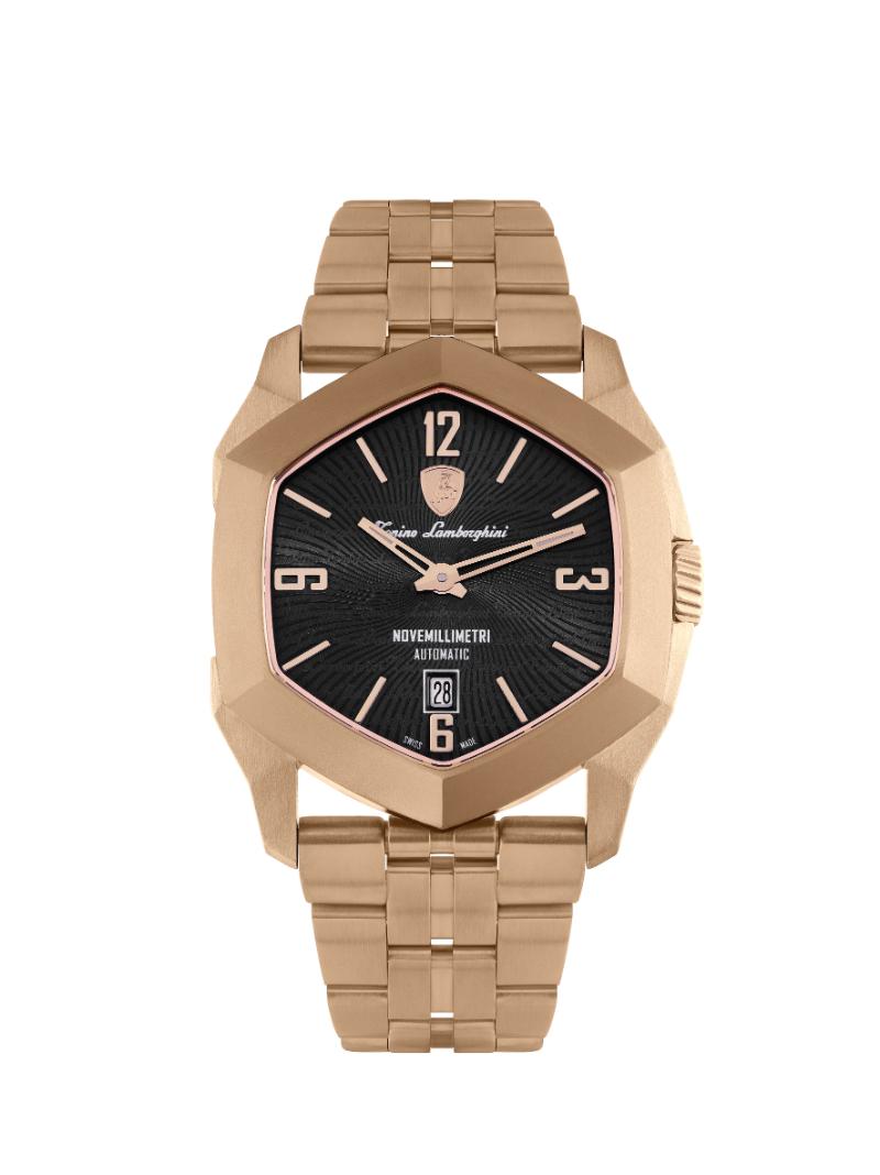 Tonino Lamborghini Swiss Made Novemillimetri Automatic Black Dial Analog Watch For Gents -  TLF-T08-4-B