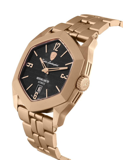 Tonino Lamborghini Swiss Made Novemillimetri Automatic Black Dial Analog Watch For Gents -  TLF-T08-4-B
