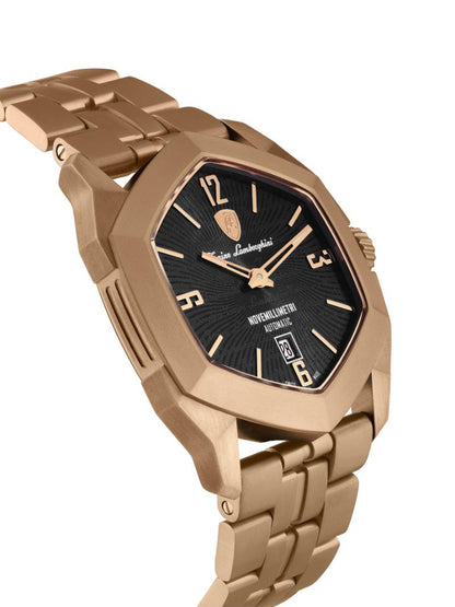 Tonino Lamborghini Swiss Made Novemillimetri Automatic Black Dial Analog Watch For Gents -  TLF-T08-4-B