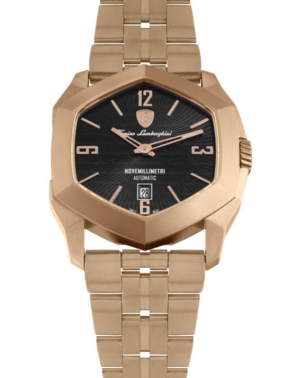 Tonino Lamborghini Swiss Made Novemillimetri Automatic Black Dial Analog Watch For Gents -  TLF-T08-4-B