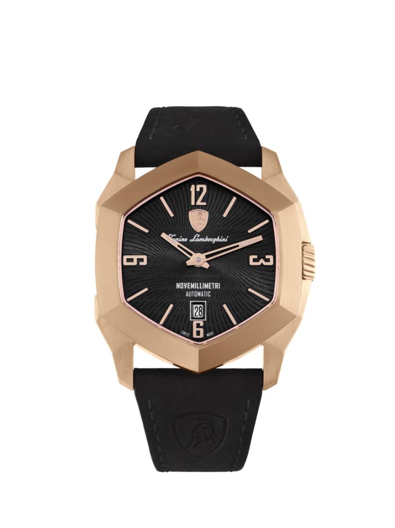 Tonino Lamborghini Swiss Made Novemillimetri Automatic Black Dial Analog Watch For Gents -  TLF-T08-4