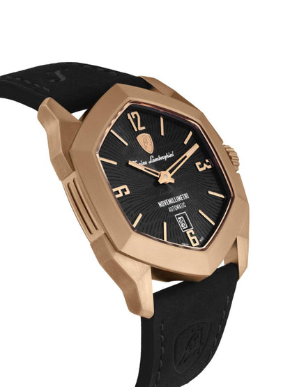 Tonino Lamborghini Swiss Made Novemillimetri Automatic Black Dial Analog Watch For Gents -  TLF-T08-4