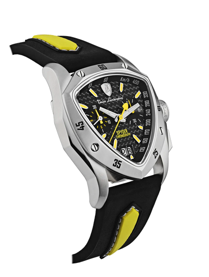 Tonino Lamborghini New Spyder Black With  Superluminova on hours &amp; minute hands Dial  Watch For Men - TLF-A13-2