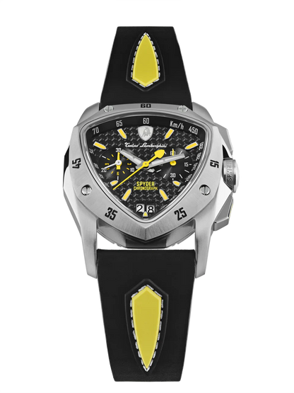 Tonino Lamborghini New Spyder Black With  Superluminova on hours &amp; minute hands Dial  Watch For Men - TLF-A13-2