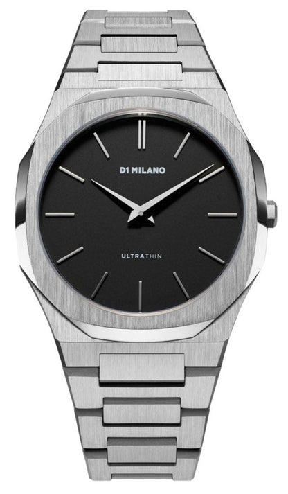 D1 Milano ULTRA THIN Black Dial Quartz Analog Watch - For Gents UTBJ40