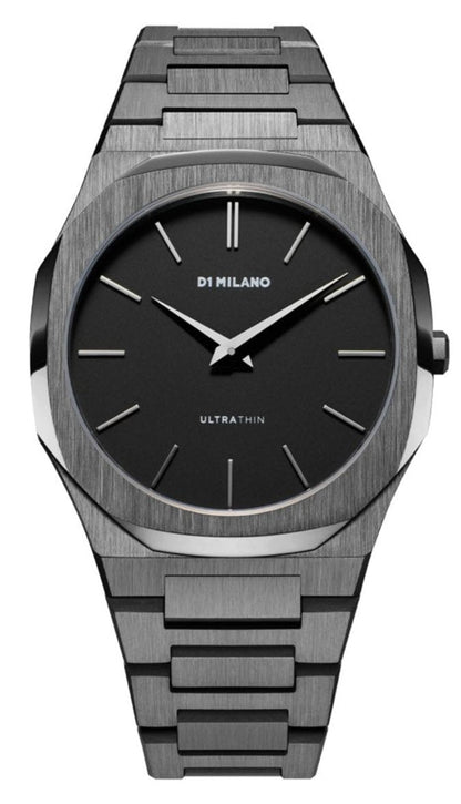 D1 Milano ULTRA THIN Black Dial Quartz Analog Watch - For Gents UTBJ41