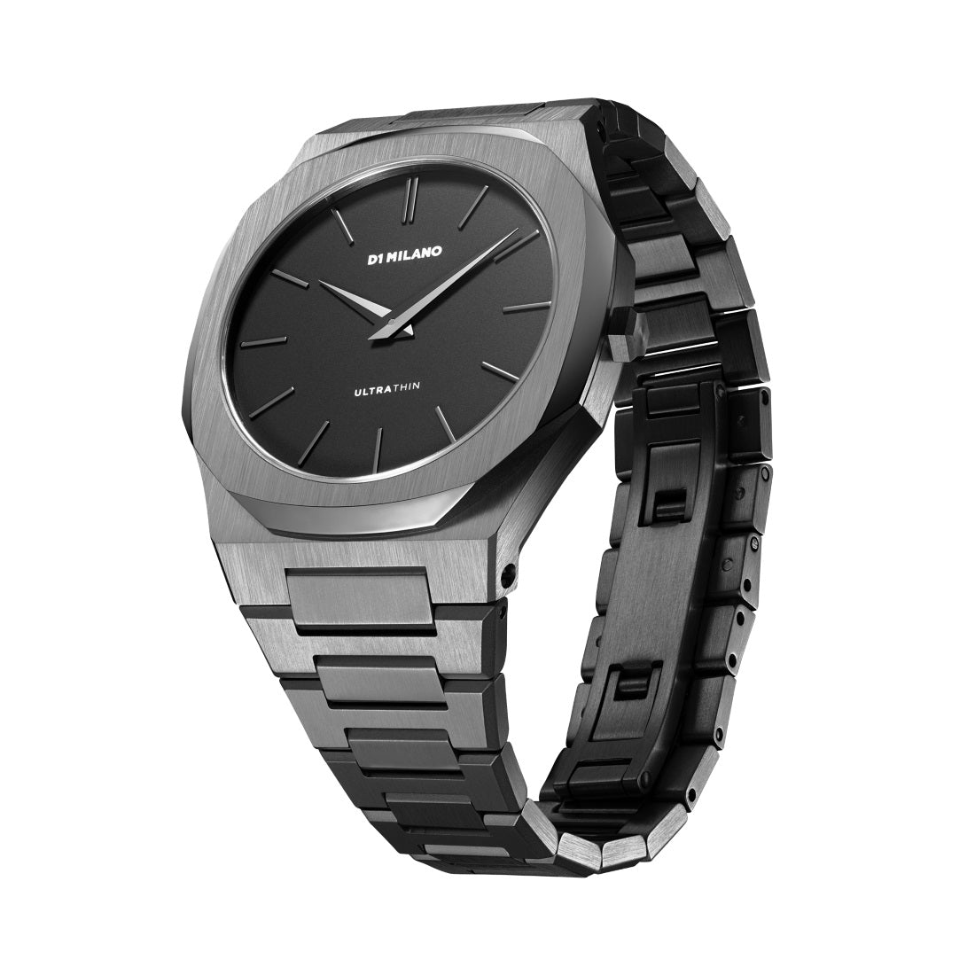 D1 Milano ULTRA THIN Black Dial Quartz Analog Watch - For Gents UTBJ41