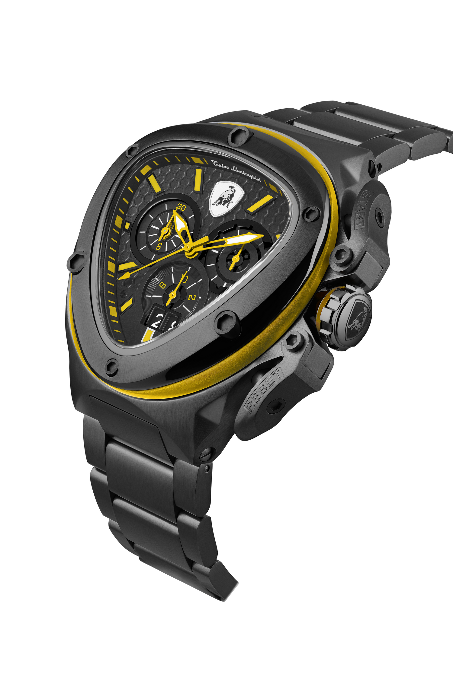 Tonino Lamborghini Spyder X Black With Embossed Honeycomb Pattern Watch For Men - TL9XE-B