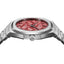 D1 Milano Stainless Steel Analog Red Dial, Silver Band Men Watch-UTBJ33