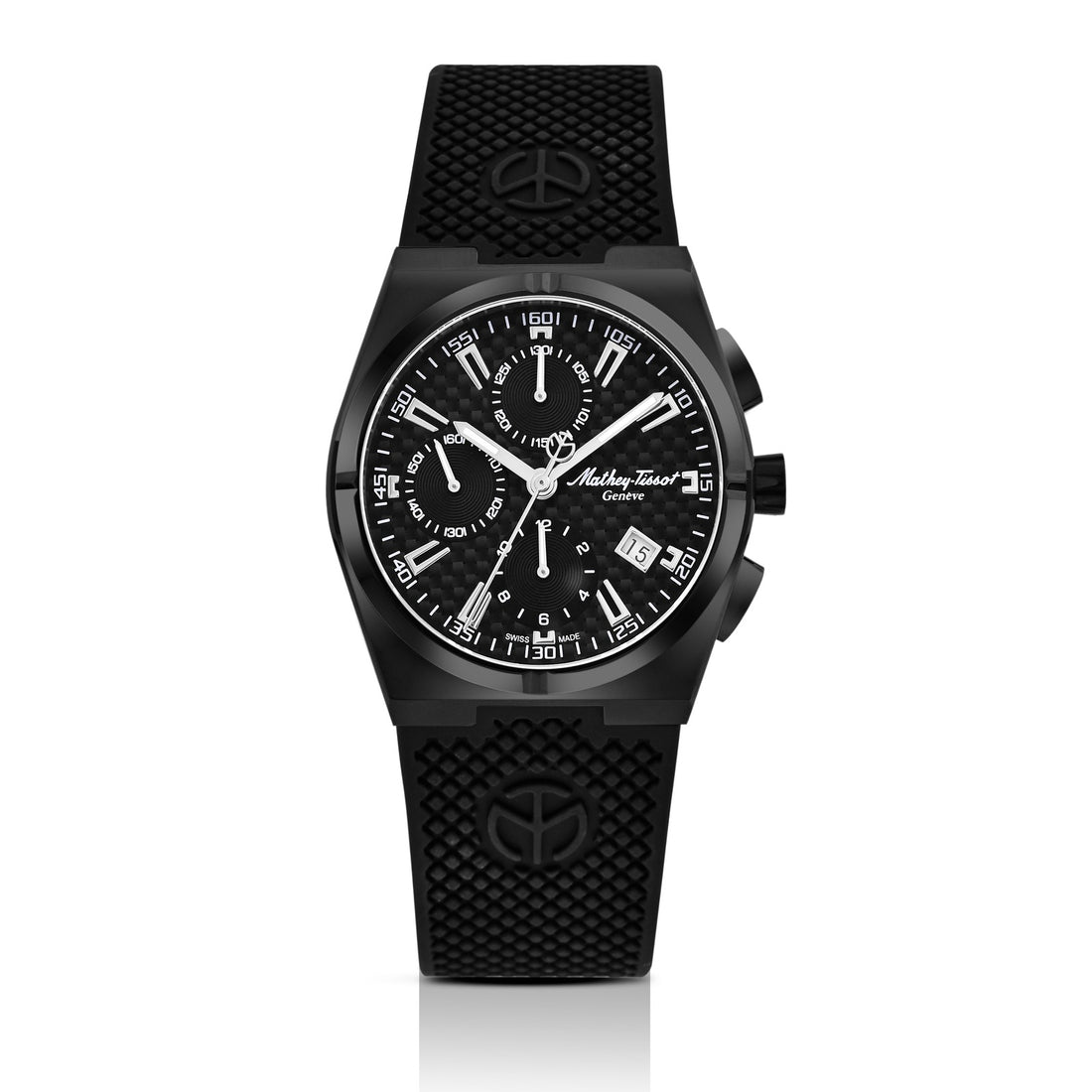 Mathey-Tissot Swiss Made Zeus Chrono Automatic Black Dial Analog Watch For Gents - H118CHTLN