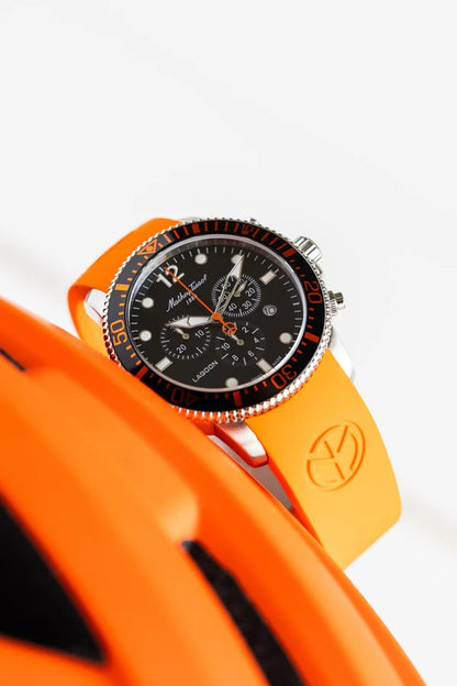 Mathey-Tissot Swiss Made Lagoon Chronograph Quartz Black Dial Watch For Men - H123CHALO