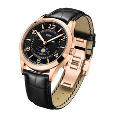 ZEROO C2 THE VIRGO CLASSIC MOONPHASEQUARTZ WATCH FOR GENTS - ZC002RBK