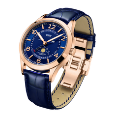 ZEROO C2 THE VIRGO CLASSIC MOONPHASEQUARTZ WATCH FOR GENTS - ZC002RBL