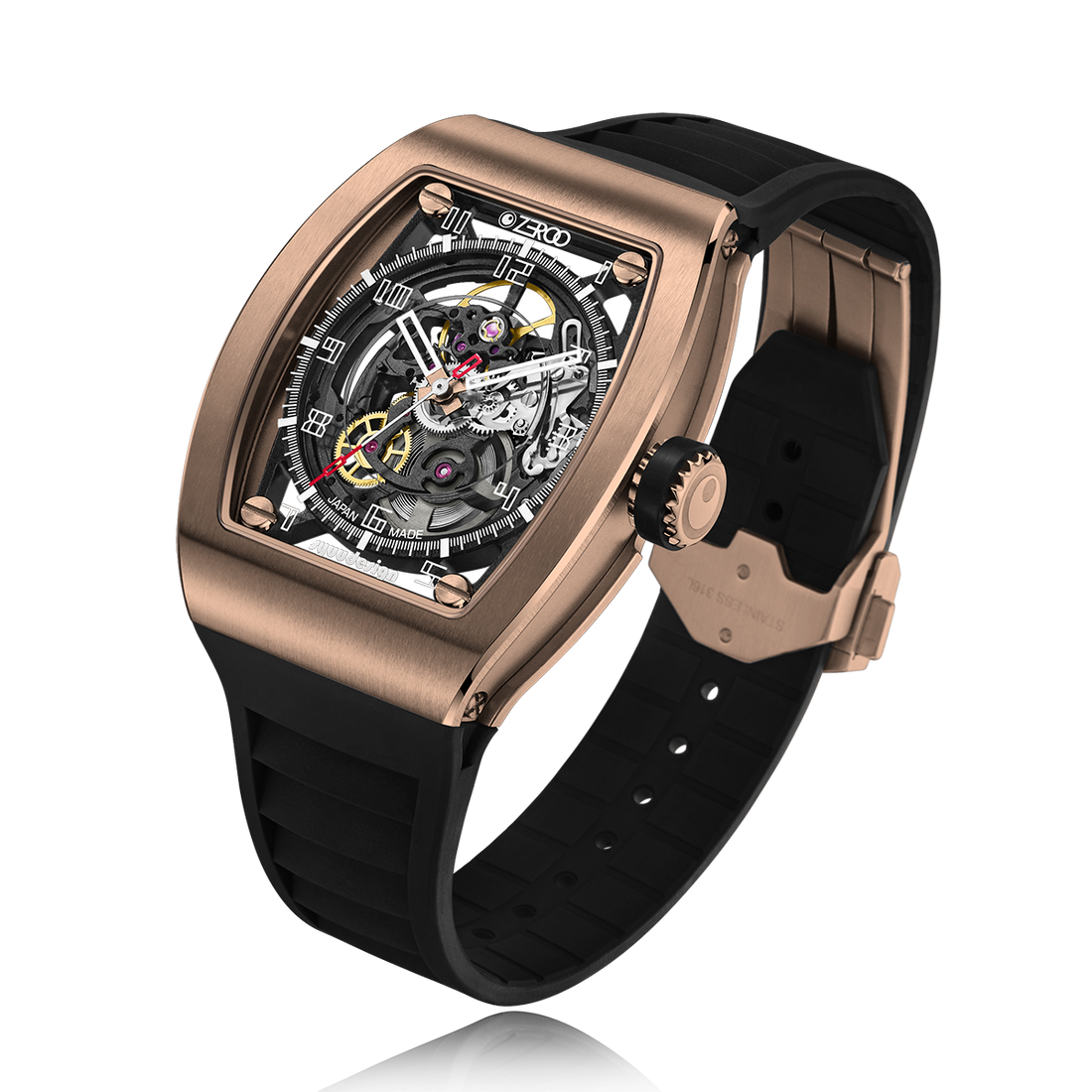 ZEROO M2 THE SUBARU SKELETON MECHANICAL AUTOMATICAUTOMATIC WATCH FOR MEN - ZM002RBK