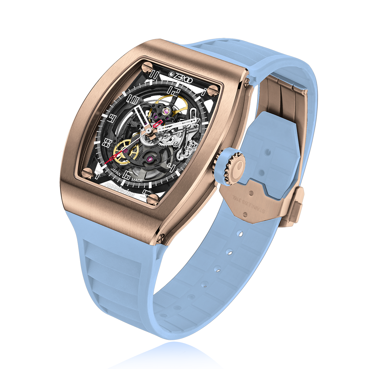 ZEROO M2 THE SUBARU SKELETON MECHANICAL AUTOMATICAUTOMATIC WATCH FOR GENTS - ZM002RLB