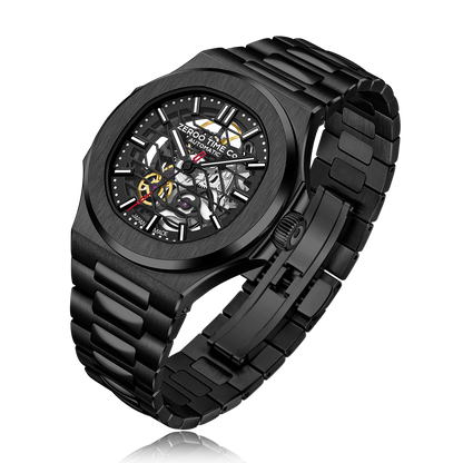 ZEROO M3 THE LYRA SKELETON MECHANICAL AUTOMATICAUTOMATIC WATCH FOR GENTS - ZM003SBBK