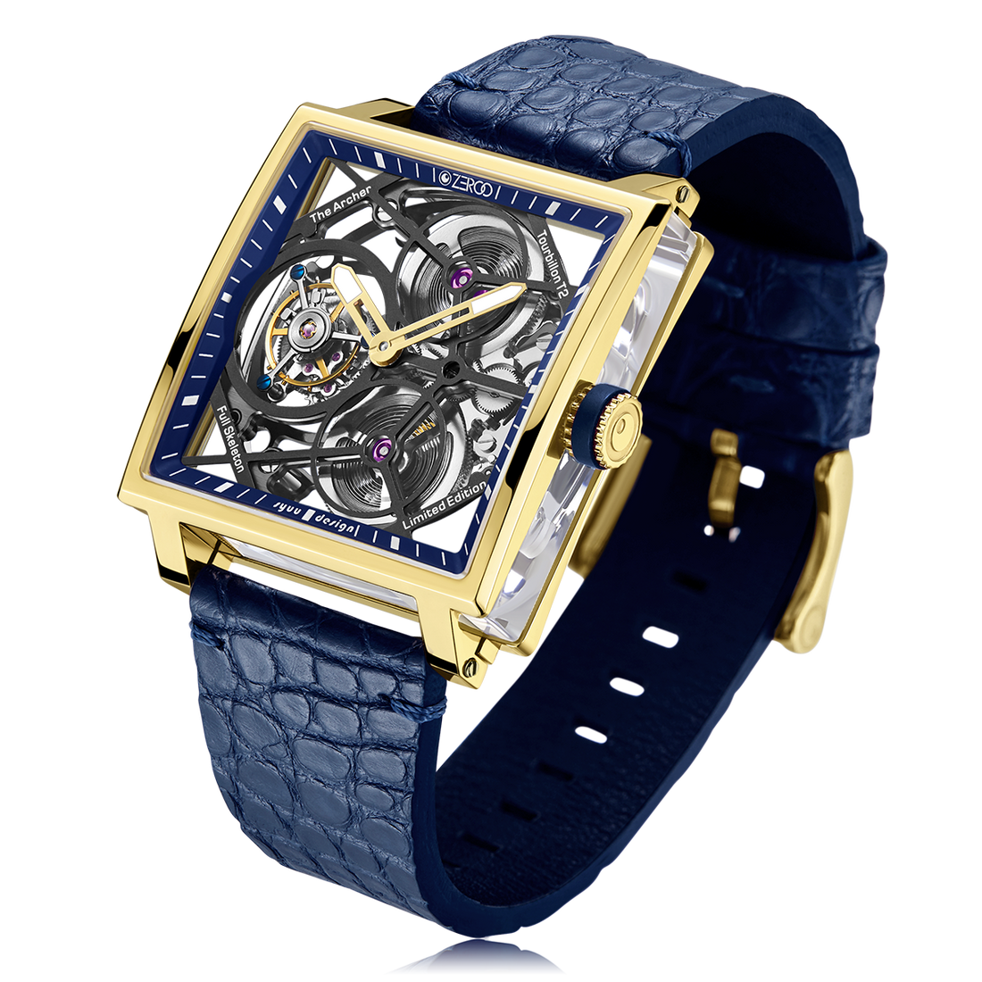 ZEROO T1 THE ARCHER
FULL SKELETON TOURBILLONMANUAL TOURBILLON WATCH FOR GENTS - ZT002GBL