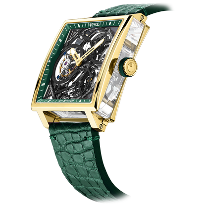 ZEROO T1 THE ARCHER FULL SKELETON TOURBILLONMANUAL TOURBILLON WATCH FOR GENTS - ZT002GGR