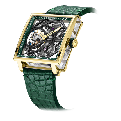 ZEROO T1 THE ARCHER FULL SKELETON TOURBILLONMANUAL TOURBILLON WATCH FOR GENTS - ZT002GGR