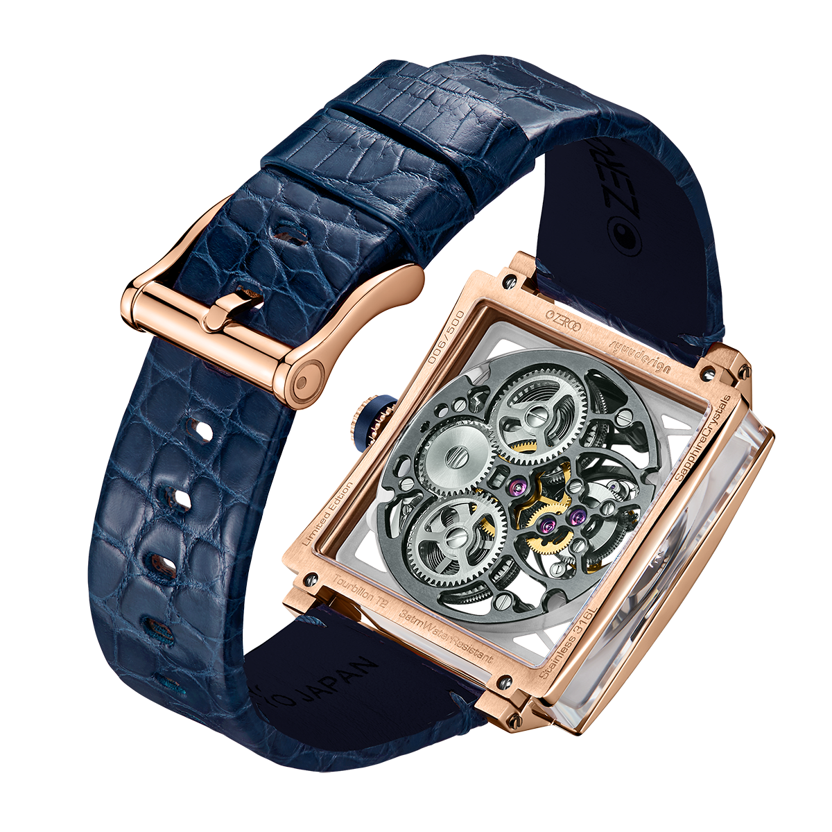 ZEROO T1 THE ARCHER FULL SKELETON TOURBILLONMANUAL TOURBILLON WATCH FOR GENTS - ZT002RBL