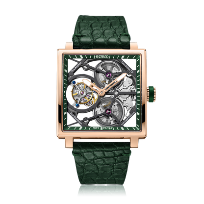 ZEROO T1 THE ARCHER FULL SKELETON TOURBILLONMANUAL TOURBILLON WATCH FOR GENTS - ZT002RGR