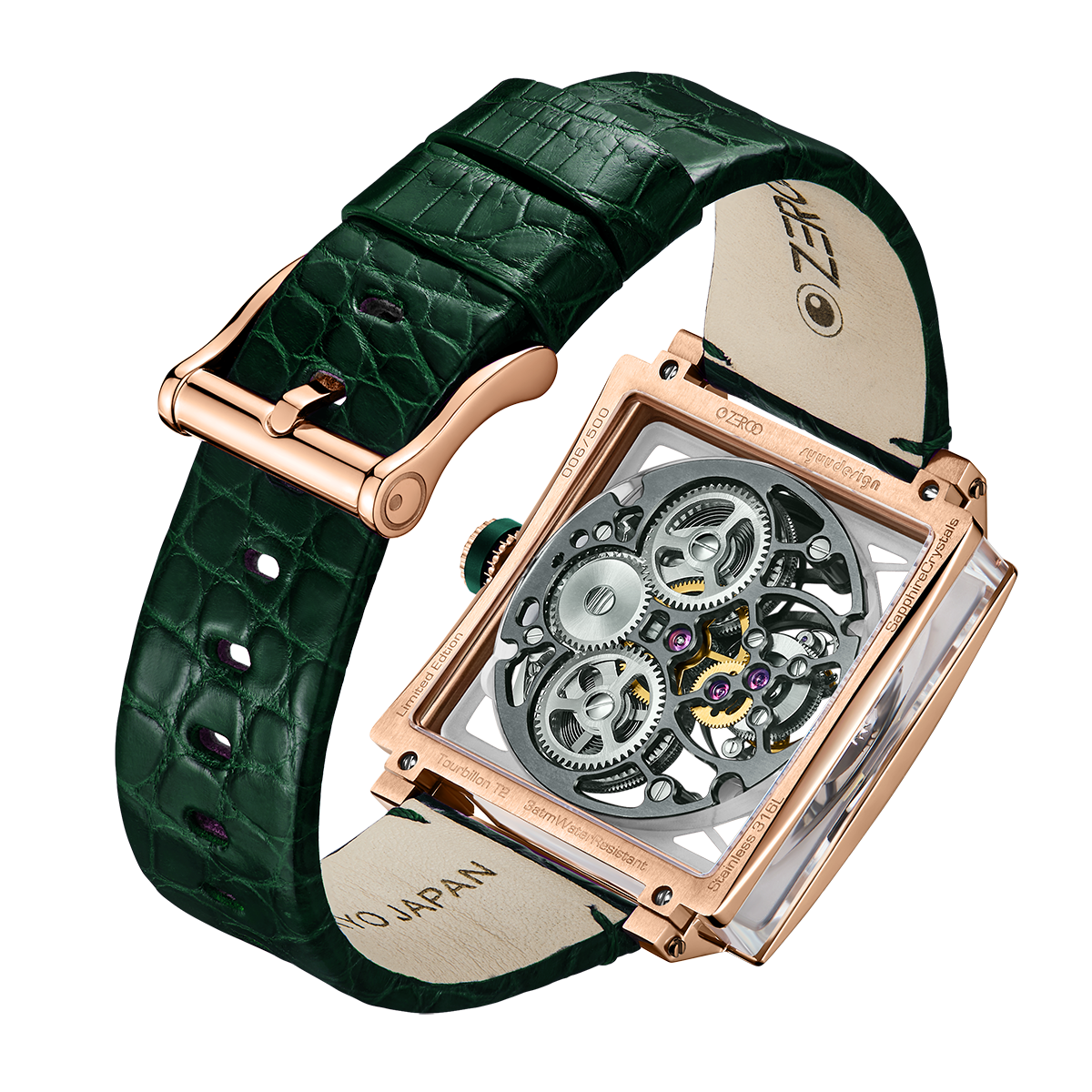 ZEROO T1 THE ARCHER FULL SKELETON TOURBILLONMANUAL TOURBILLON WATCH FOR GENTS - ZT002RGR