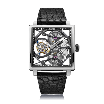 ZEROO T1 THE ARCHER FULL SKELETON TOURBILLONMANUAL TOURBILLON WATCH FOR GENTS - ZT002SBK