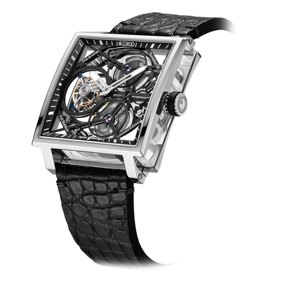 ZEROO T1 THE ARCHER FULL SKELETON TOURBILLONMANUAL TOURBILLON WATCH FOR GENTS - ZT002SBK
