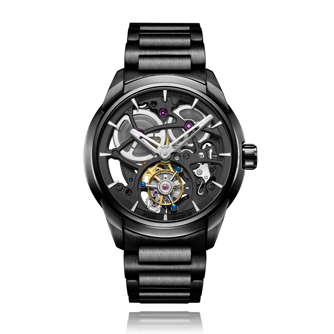 ZEROO T3 THE LEO AUTOMATIC SKELETON TOURBILLONAUTOMATIC TOURBILLON WATCH FOR MEN - ZT003BBK