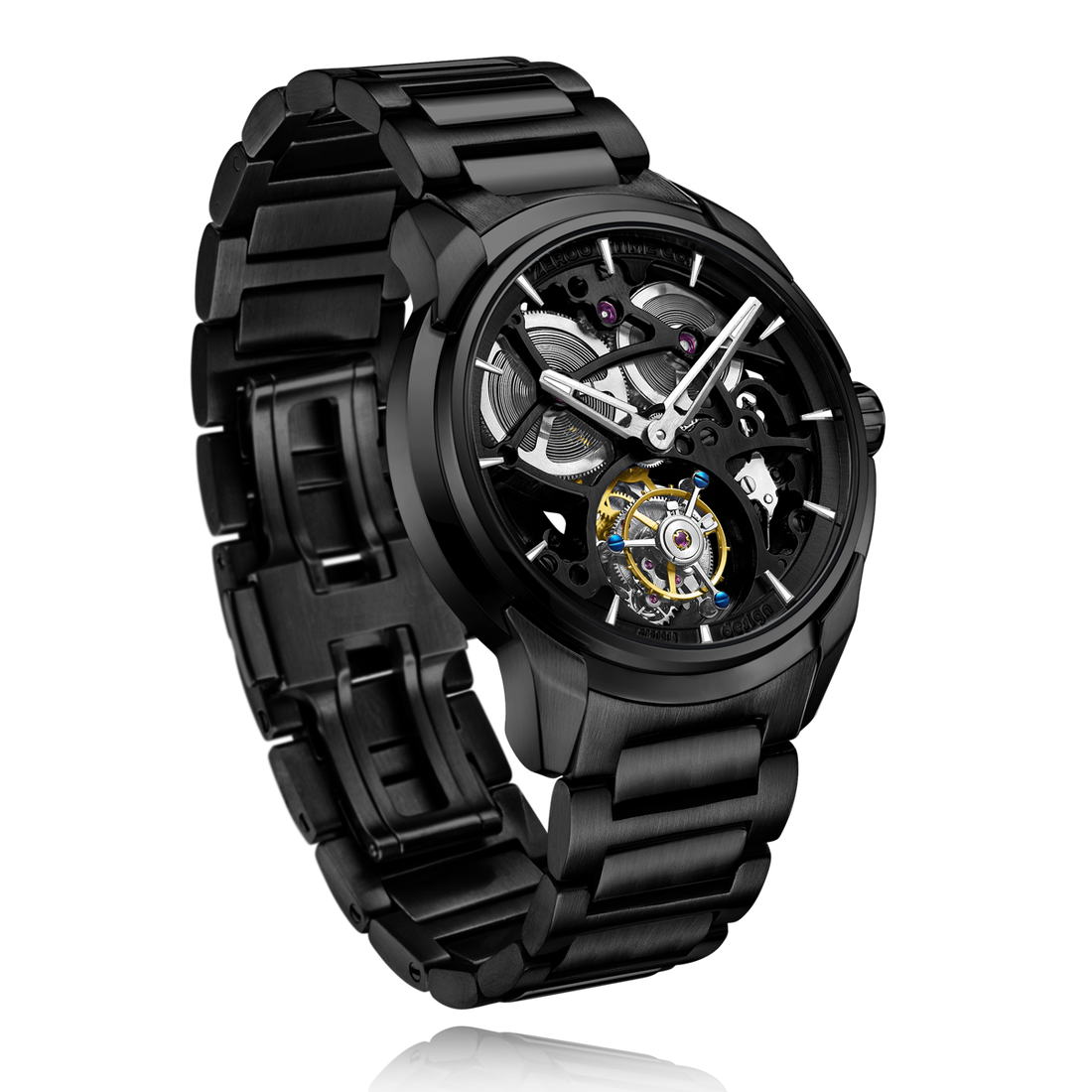 ZEROO T3 THE LEO AUTOMATIC SKELETON TOURBILLONAUTOMATIC TOURBILLON WATCH FOR MEN - ZT003BBK