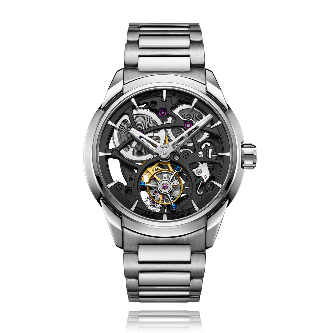 ZEROO T3 THE LEO AUTOMATIC SKELETON TOURBILLONAUTOMATIC TOURBILLON WATCH FOR MEN - ZT003SBK