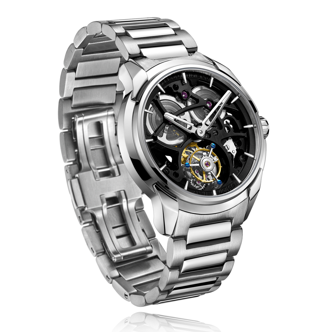 ZEROO T3 THE LEO AUTOMATIC SKELETON TOURBILLONAUTOMATIC TOURBILLON WATCH FOR MEN - ZT003SBK