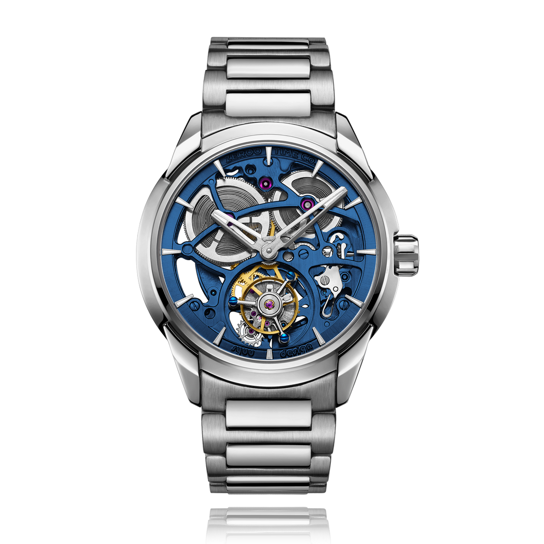 ZEROO T3 THE LEO AUTOMATIC SKELETON TOURBILLONAUTOMATIC TOURBILLON WATCH FOR MEN - ZT003SBL