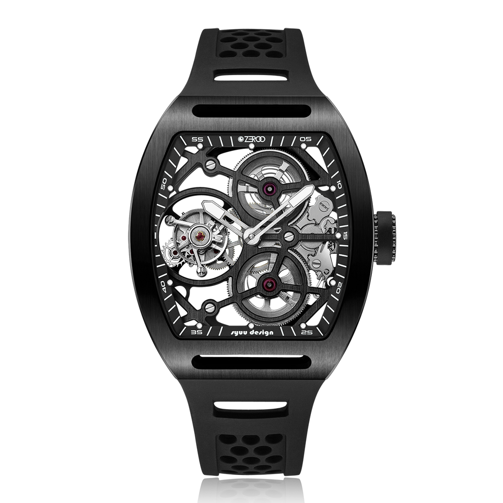 ZEROO T4-01 THE ARCHER FULL SKELETON TOURBILLON  Watch For Gents - ZT004-01BBK