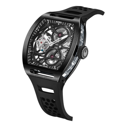 ZEROO T4-01 THE ARCHER FULL SKELETON TOURBILLON  Watch For Gents - ZT004-01BBK