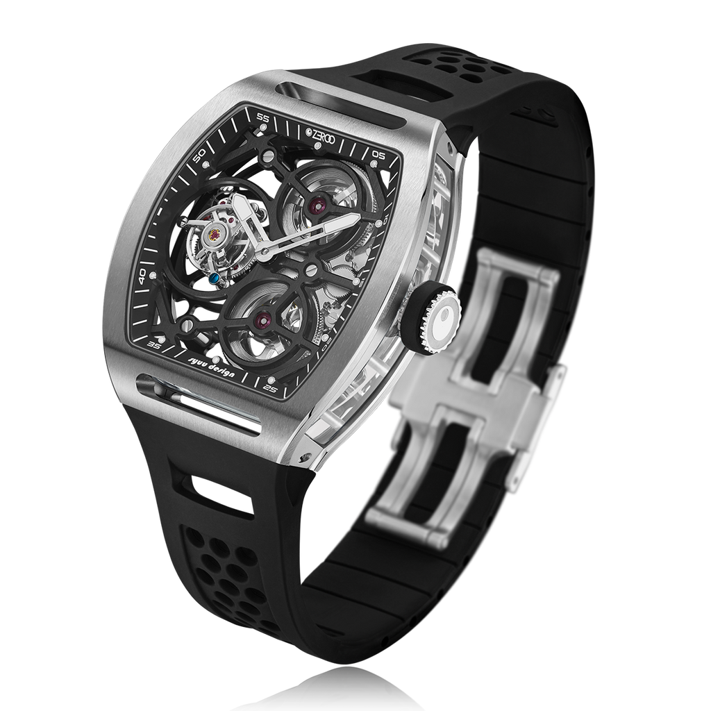ZEROO T4-01 THE ARCHER FULL SKELETON TOURBILLON  Watch For Gents - ZT004-01SBK
