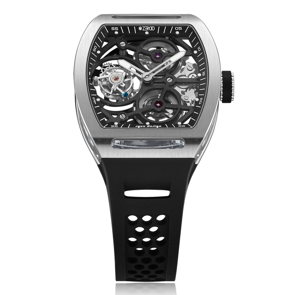 ZEROO T4-01 THE ARCHER FULL SKELETON TOURBILLON  Watch For Gents - ZT004-01SBK
