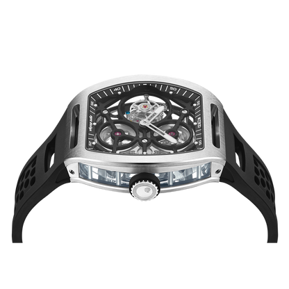 ZEROO T4-01 THE ARCHER FULL SKELETON TOURBILLON  Watch For Gents - ZT004-01SBK