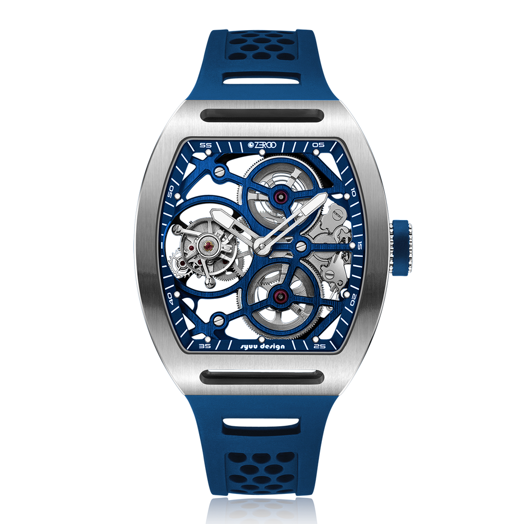ZEROO T4-01 THE ARCHER FULL SKELETON TOURBILLON  Watch For Gents - ZT004-01SBL