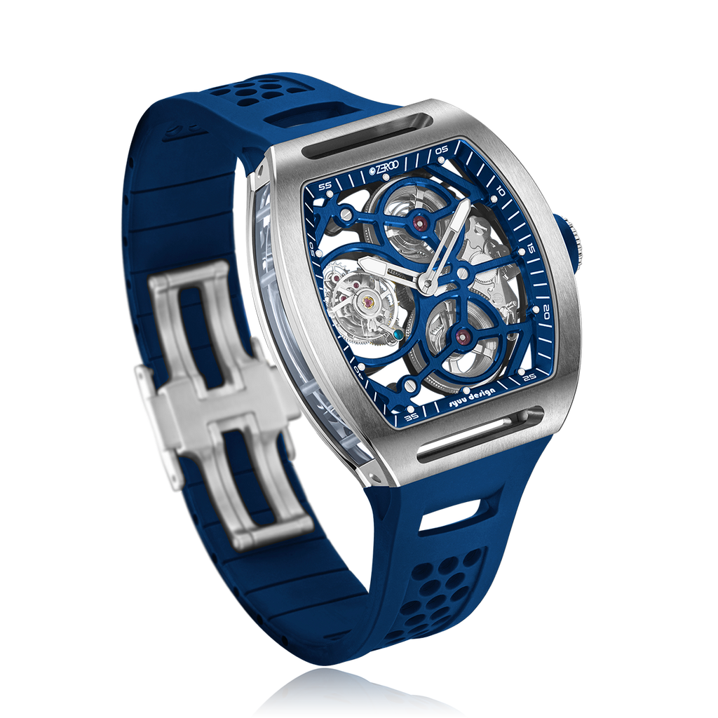 ZEROO T4-01 THE ARCHER FULL SKELETON TOURBILLON  Watch For Gents - ZT004-01SBL