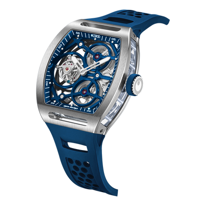ZEROO T4-01 THE ARCHER FULL SKELETON TOURBILLON  Watch For Gents - ZT004-01SBL