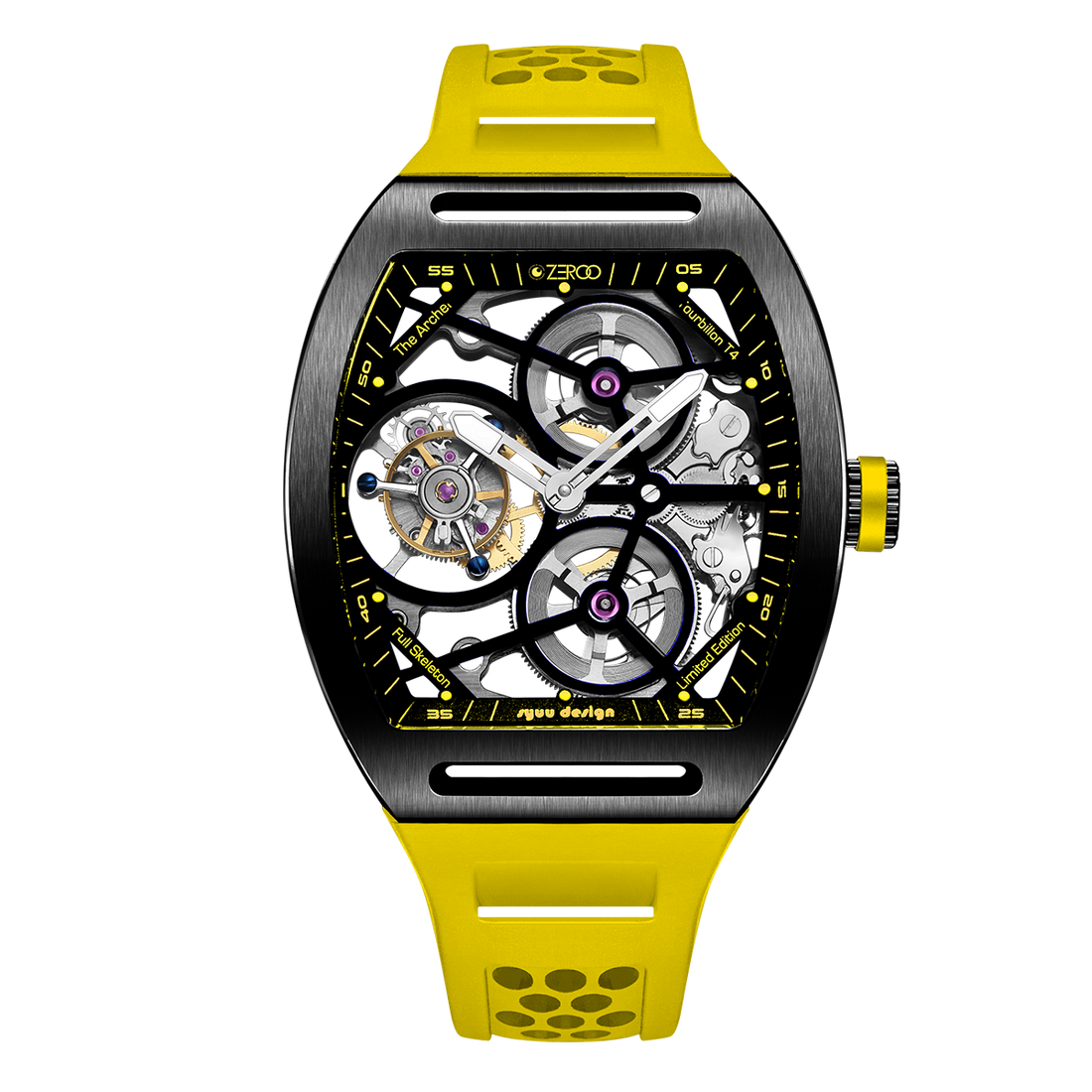 ZEROO T4 THE ARCHER
FULL SKELETON TOURBILLONMANUAL TOURBILLON WATCH FOR GENTS - ZT004BYW